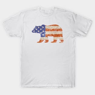 Patriotic Grizzle Bear T-Shirt